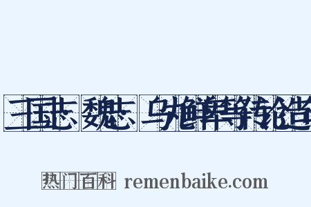 三国志·魏志·乌丸鲜卑等传论造句是什么意思的图片